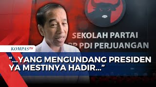 Respons Instruksi Megawati soal Kepala Daerah PDIP Tunda Retret, Jokowi: Mestinya Hadir