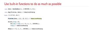 Tutorial- 10 Tips for Writing fast Mathematica Code