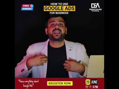 Free webinar on using Google Ads for business