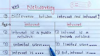 Difference between Internet and Intranet | Networking