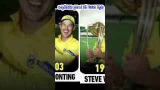 World Cup 2023:worldcup winning captains so far|ఇప్పటివరకు ప్రపంచ కప్ గెలిచిన కెప్టెన్లు #icccwc2023