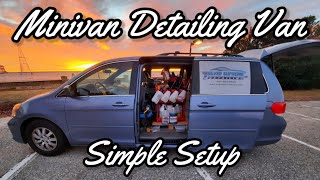 Minivan Detailing Van | Simple mobile detailing setup