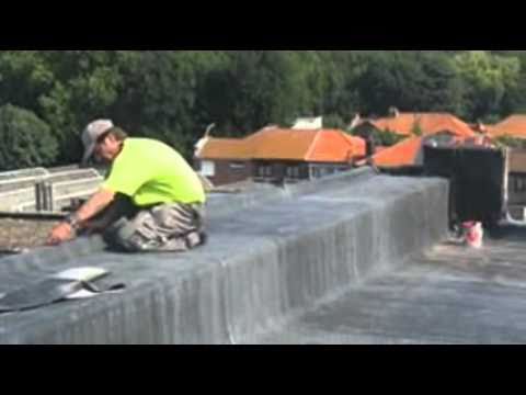 Platte Daken, EPDM Rubberdaken, Dakrubber - B & B Werken BVB - YouTube