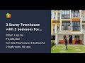 3 Storey Townhouse with 3 bedroom For Sale in Biñan Laguna