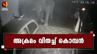 കോട്ടപ്പടിയിൽ വീട്ടുമുറ്റത്തെത്തി കാട്ടാനയുടെ അതിക്രമം | Elephant| Kairali News