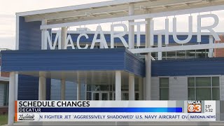 Schedule changes for high school students