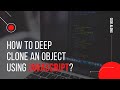 Deep clone an object using JavaScript | Beginner level | Code along with Vishal