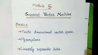 Basics of Support Vector Machine - part 1 / KTU Machine Learning