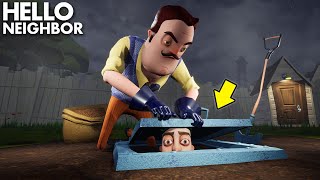 Trapped Underground BY THE NEIGHBOR!!! | Hello Neighbor Gameplay (Mods)