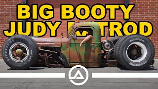 Laying Frame in a 1948 International KB5 Dump Truck Named Big Booty Judy