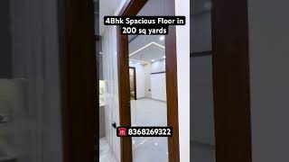 4Bhk spacious floor in 200 sq yards in sainik Nagar west Delhi #4bhk #flat #4bhkapartment #shorts