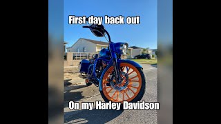 First day out on my Harley Davidson Road King