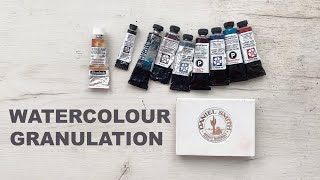 Granulating Watercolours that I Actually Use | Swatching (Daniel Smith, Schmincke, Supervision)