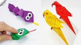 24 easy paper crafts | 24 Moving paper toys