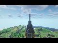 【マインクラフト】サバイバルで町に時計塔を造るよ！building a clock tower 47【minecraft】