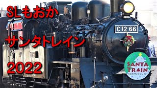 SLもおか  サンタトレイン  下館駅　回6100レ入線から6001レ発車まで　2022年