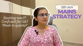 Mains strategy for sbi clerk📚 || #sbiclerk