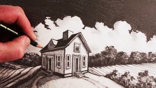 How to Draw a House in 2-Point Perspective: Step by Step