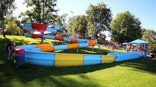 offene Riesenrutsche :: bunte Freibad-Rutsche | Schwimmbad Riedern Uetendorf