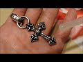 gaboratory pendant 4heart chiseled miniature cross with smooth h .w. o うさぎ乙女委員会