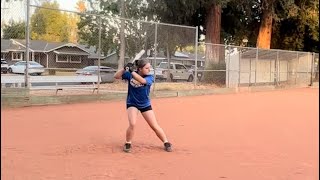 Batting Practice - Working On Becoming Stronger With Swing