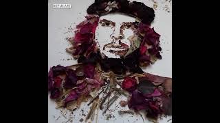 Sustainable Portrait of Che Guevara - Hasta La Victoria Siempre - World Environment Day