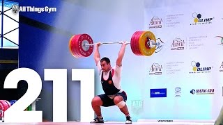 Marcel Guidea 211kg Clean \u0026 Jerk 2015 Junior World Weightlifting Championhsips