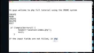 Validating User Input in PHP: A Step-by-Step Guide(Check the previous video)