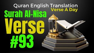 English Quran Translation Surah Al-Nisa Verse 93