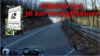 SIMSON S51 | 36 Kurven | Kyffhäuser am Harz