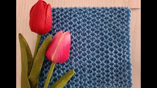 How to #knit #Honeycomb stitch  / #بافتنی_دومیل  لونه زنبوری