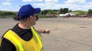Emergency personnel participate in Hazmat scenario