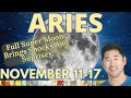 Aries - THIS IS BIG. New Beginning Wants To Come Through This Week! November 11-17 Tarot Horoscope