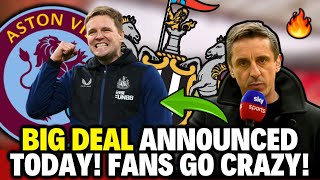 ✅ Celebrate! 🤩 €65m Aston Villa Centre-Forward urged to Join Newcastle United Transfer News Today