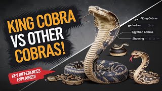 King Cobras vs Other Cobras: Key Differences Explained!#wildlife#snacks#KingCobra#CobraFacts#Ecology