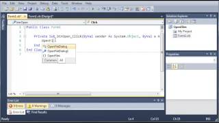 Visual Basic Tutorial 129 OpenFileDialog YouTube