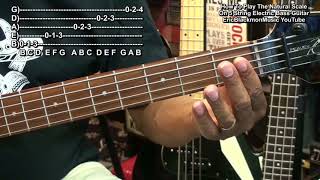 Getting Started On 5 String Electric Bass Guitar #2  Play The Natural Scale @EricBlackmonGuitar