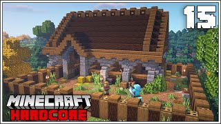 THE HORSE STABLES!!! - Minecraft Hardcore Survival  - Episode 15