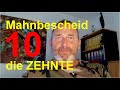 Mahnbescheid die 10te