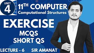 Solved Exercise Chapter 4 Mcqs Short Qs | 11th Computer - Ch 4 - Lec 6