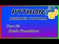 Mathematical functions - Python Tutorial (Part 12)