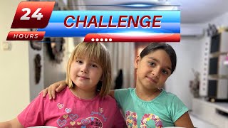 24 HOURS CHALLENGE ΣΤΟ ΣΠΙΤΙ ΤΗΣ ΑΝΔΡΙΑΝΑΣ #challenge Alena and Princess #andriana #alena