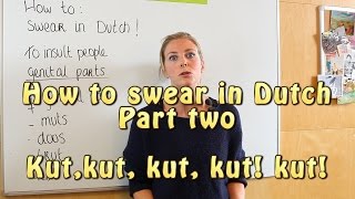 Learn Dutch How to Swear in Dutch Part Two