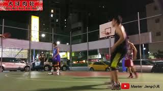 【小夫】隊友潮崔打了一波高潮【帥氣大轉身運球連得三分】🏀小夫跟隊友到蘆洲三民路籃球場打三對三鬥牛🏀第2~3場🏀