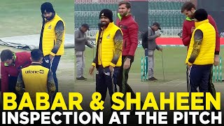 PSL 9 | Babar & Shaheen Inspection at the Pitch | Peshawar Zalmi vs Lahore Qalandars | M2A1A