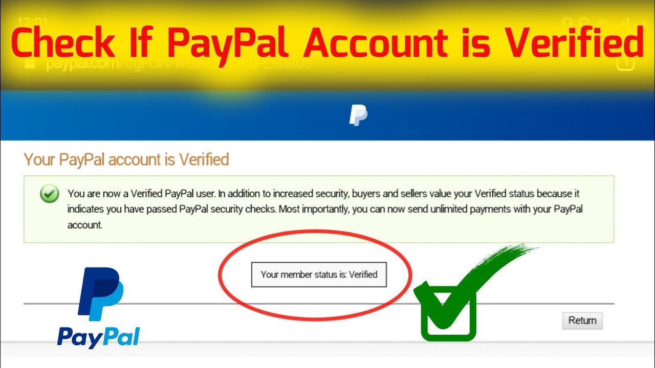 How To Check If My PayPal Account Is Verified In 2021 - YouTube