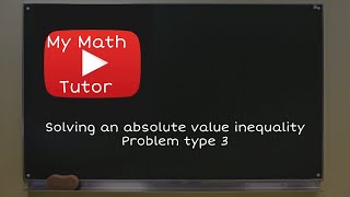 ALEKS | Solving an absolute value inequality: Problem type 3