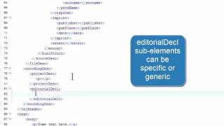 Encoding Description with Project Description and Editorial Practices Declaration