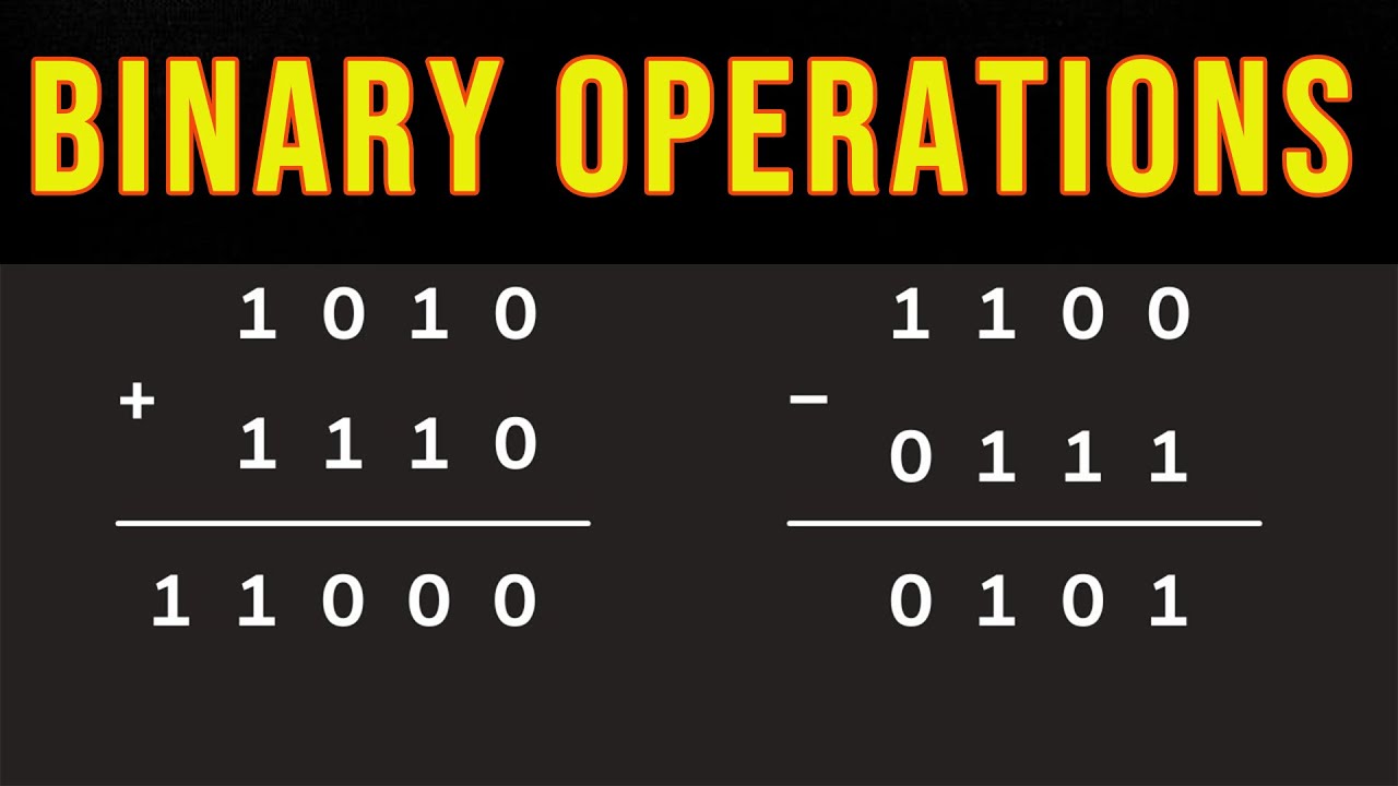 How To Add And Subtract Binary Numbers Part 2 Youtube