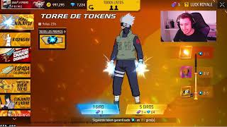 RAPIDO! SACANDO TORRE DE TOKENS PUÑO NINJUTSU FREEFIRE